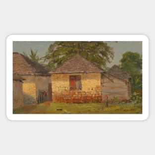 Houses, Mt Salus by Frederic Edwin Church Magnet